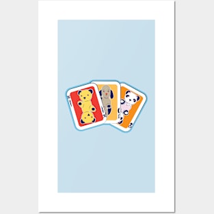 Sooty Playing Card Trio Posters and Art